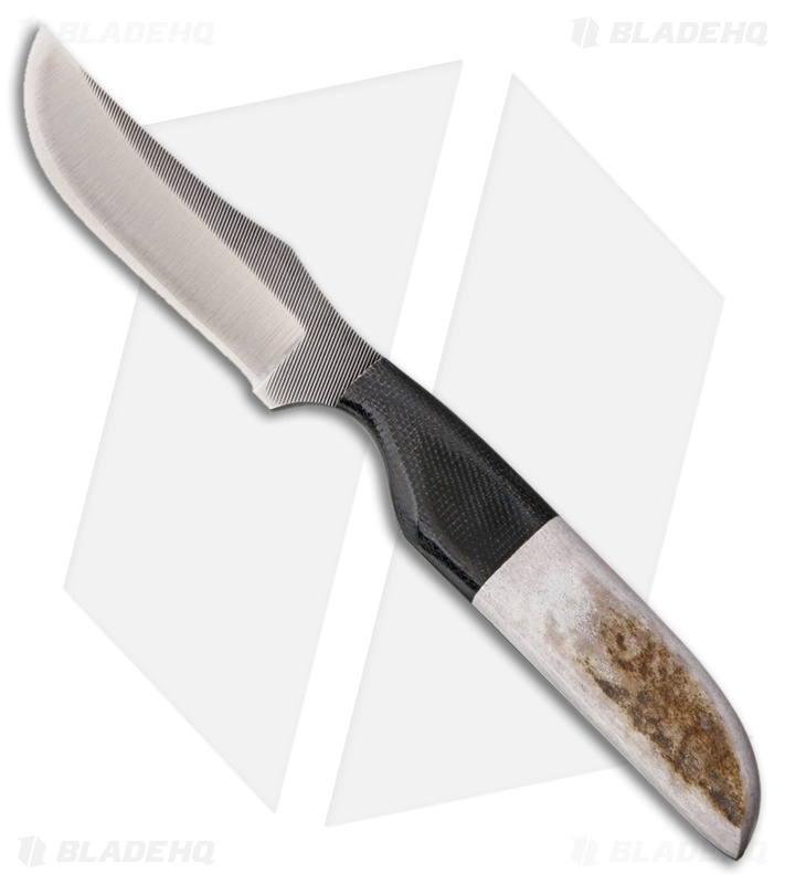 Anza Knives SP2-E Fixed Blade Knife Stag Horn (3.25" Satin)