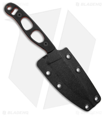 Argali Carbon Fixed Blade Knife Stealth Ed Black Carbon Fiber (3.7" Black)ARCKSB