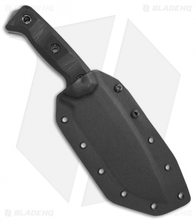 Atlas Dynamic Defense Harbinger Rex Fixed Blade Knife Black G-10 (6.4" Acid SW)