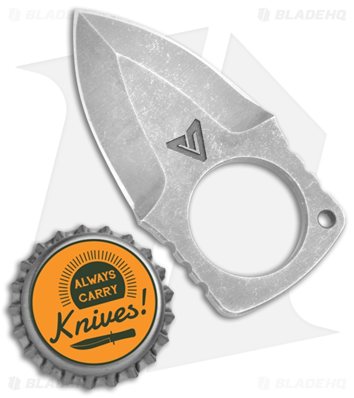 Atlas Dynamic Defense BUG Neck Knife Fixed Blade (1.5" Stonewash)