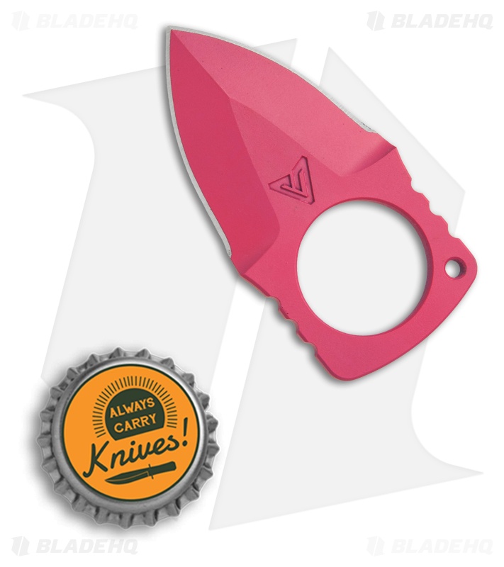 Atlas Dynamic Defense BUG Neck Knife Fixed Blade (1.5" Pink)