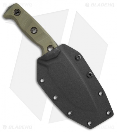 Atlas Dynamic Defense Harbinger Fixed Blade Knife OD Green G-10 (4.9" BB SW)