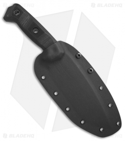 Atlas Dynamic Defense Harbinger Rex Fixed Blade Knife Black G-10 (6.4" Black)
