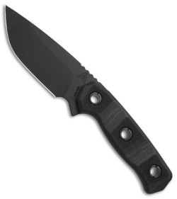 Atlas Dynamic Defense Harbinger S Fixed Blade Knife Black G-10 (3.75" Black)