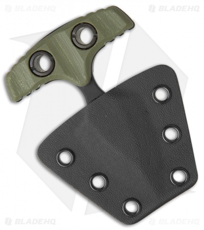 Atlas Dynamic Defense NOC Push Dagger Knife OD Green G-10 (2.375" Black)