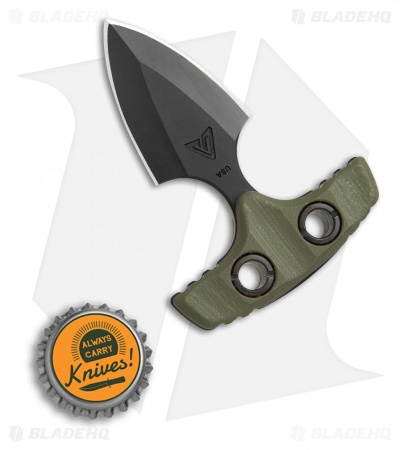 Atlas Dynamic Defense NOC Push Dagger Knife OD Green G-10 (2.375" Black)