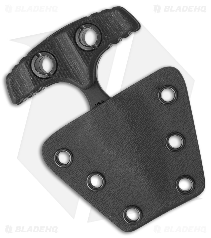 Atlas Dynamic Defense NOC Push Dagger Knife Black G-10 (2.375" Black)