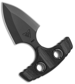 Atlas Dynamic Defense NOC Push Dagger Knife Black G-10 (2.375&quot; Black) - Blade HQ