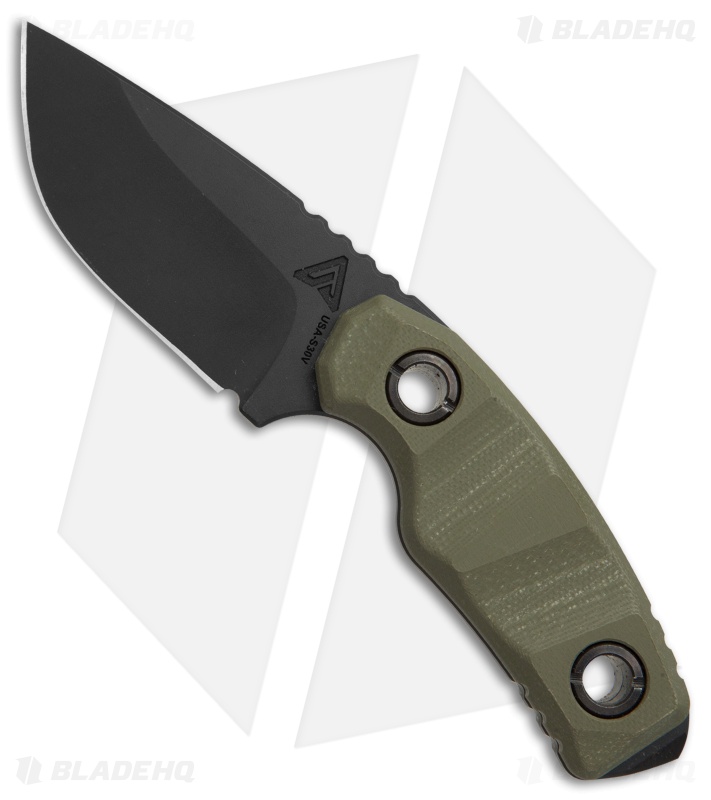 Atlas Dynamic Defense PUK Fixed Blade Knife OD Green G-10 (2.75" Black)