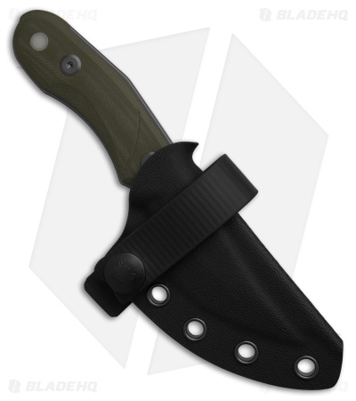 Audacious Concept Fanglet Fixed Blade Knife OD Green G-10 (2.4" Graywash)
