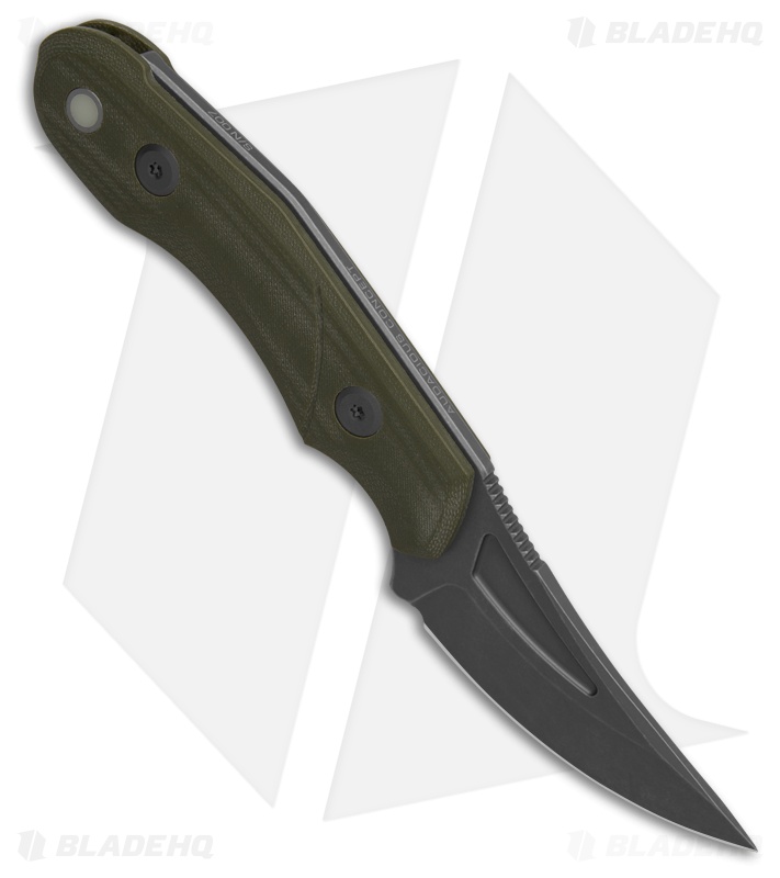 Audacious Concept Fanglet Fixed Blade Knife OD Green G-10 (2.4" Graywash)