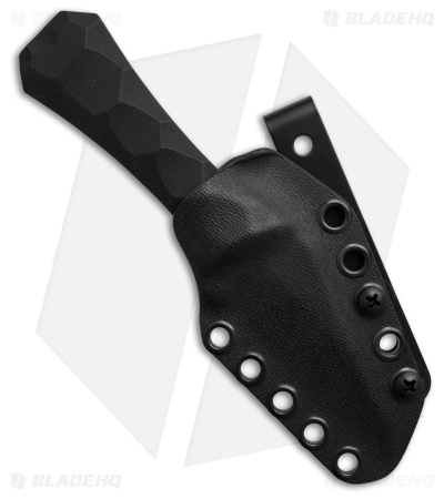 Auxiliary Manufacturing Coffin Wharnie Fixed Blade Knife Black G-10 (2.75" Blk)