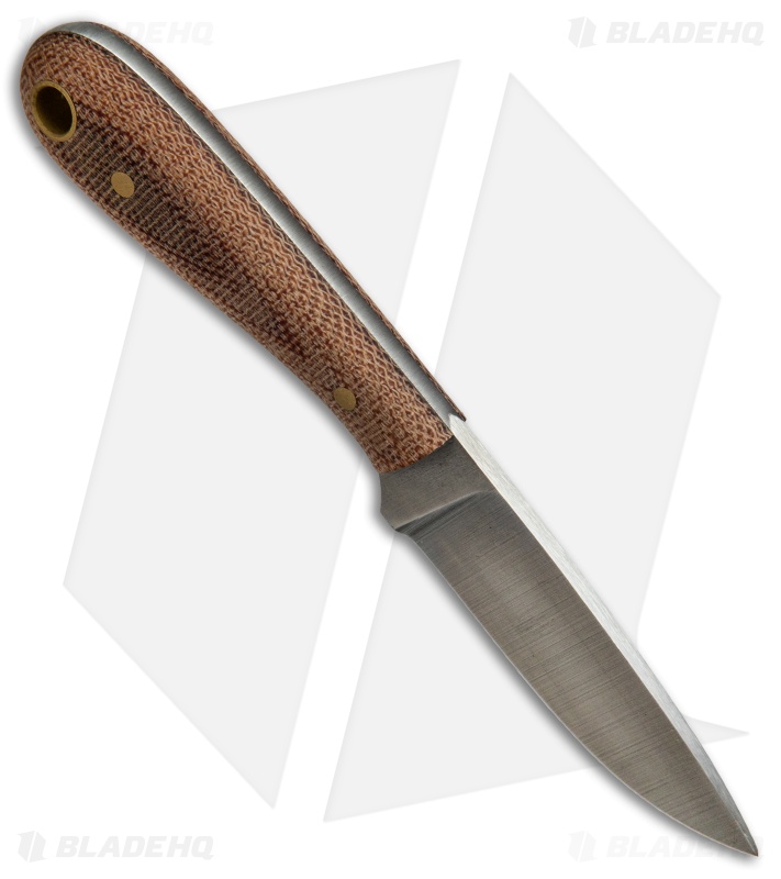 Battle Horse Knives Frontier First Hunting Knife Natural Micarta (2.6" Satin)