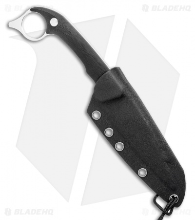 Artisan Cutlery Hystrix Fixed Blade Knife Black G-10 (4" Satin) 1847B
