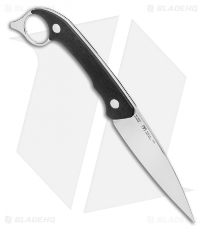 Artisan Cutlery Hystrix Fixed Blade Knife Black G-10 (4" Satin) 1847B