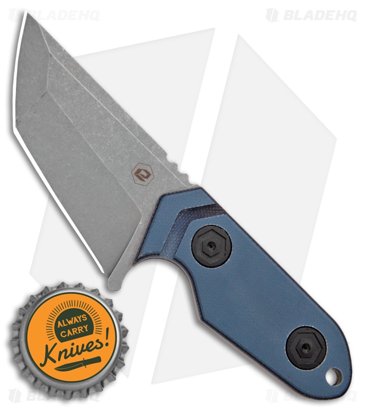 BRS E-Volve IMP Fixed Blade Knife Black/Blue G-10 (2.63" Acid Stonewash)