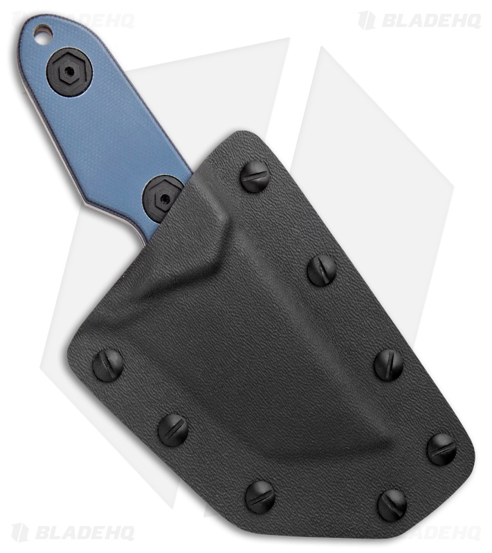 BRS E-Volve IMP Fixed Blade Knife Black/Blue G-10 (2.63" Acid Stonewash)