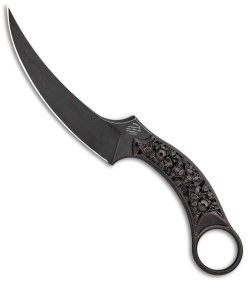 Bastinelli Creations Mako Fixed Blade Knife Bronze Two Saints (4.5" BSW)