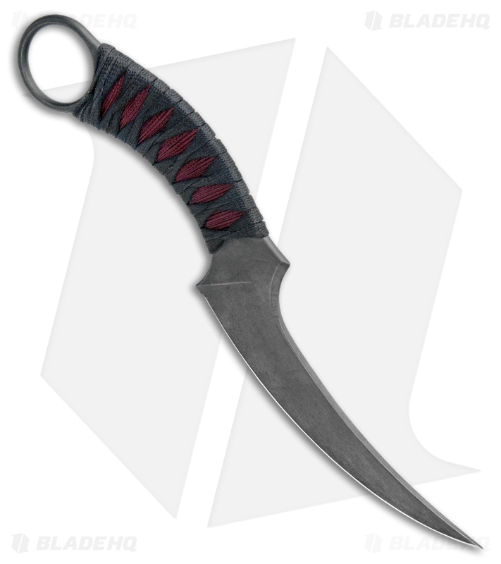 Bastinelli Creations Mako Fixed Blade Knife Bronze Menuki Bastinelli Creations Mako Fixed Blade Knife Bronze Menuki