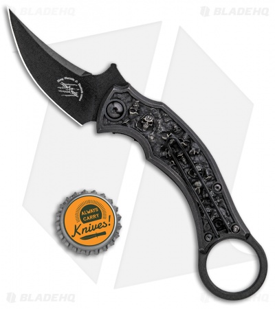 Bastinelli Creations Mako Folder Liner Lock Knife 2 Saints Bronze (2.5" Satin)