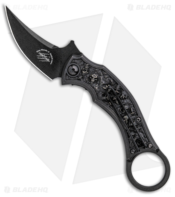 Bastinelli Creations Mako Folder Liner Lock Knife 2 Saints Bronze