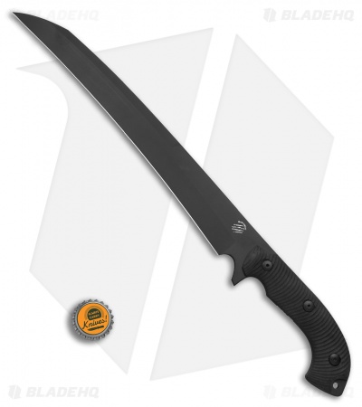 Bastinelli Creations Separateur Fixed Blade Black G-10 (13" Black Cerakote)