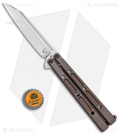 Bastinelli Creations Vulcan Balisong Butterfly Knife Ti (4.5" Satin)