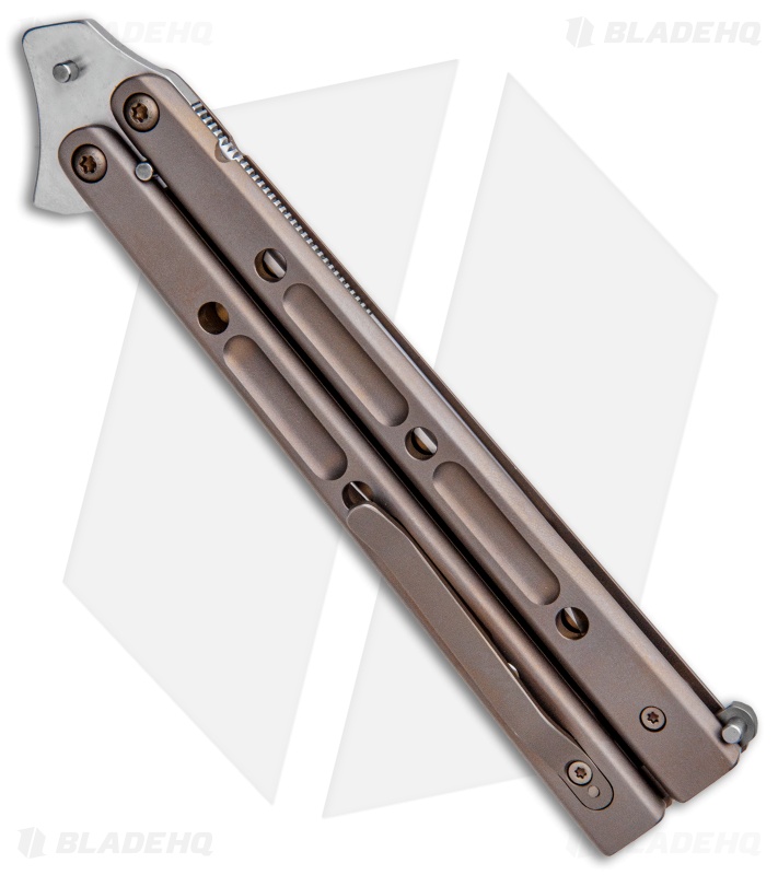 Bastinelli Creations Vulcan Balisong Butterfly Knife Ti (4.5" Satin)
