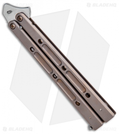 Bastinelli Creations Vulcan Balisong Butterfly Knife Ti (4.5" Satin)