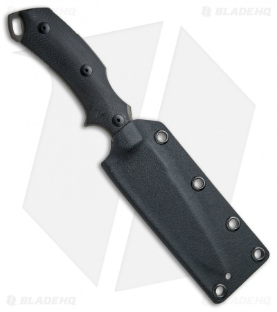 Bastinelli RED V2 Fixed Blade Knife Black G-10 (4" Black)