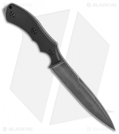 Bastinelli RED Raptor L Fixed Blade Knife Black (5.5" Dark SW)