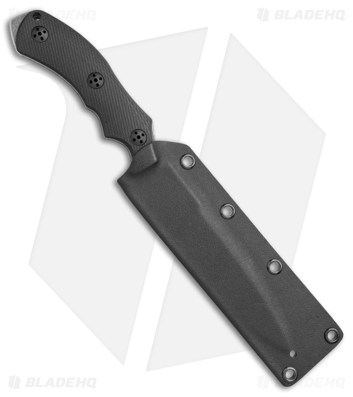 Bastinelli RED Raptor L Fixed Blade Knife Black (5.5" Dark SW)