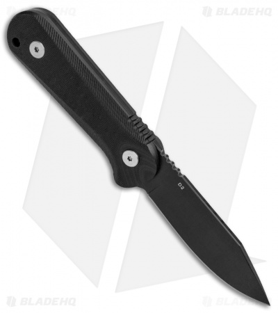 Bastion Titan Fixed Blade Knife Black G-10 (3.3" Black)