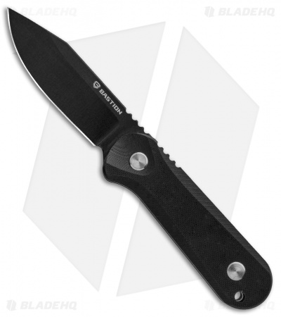 Bastion Titan Fixed Blade Knife Black G-10 (3.3" Black)