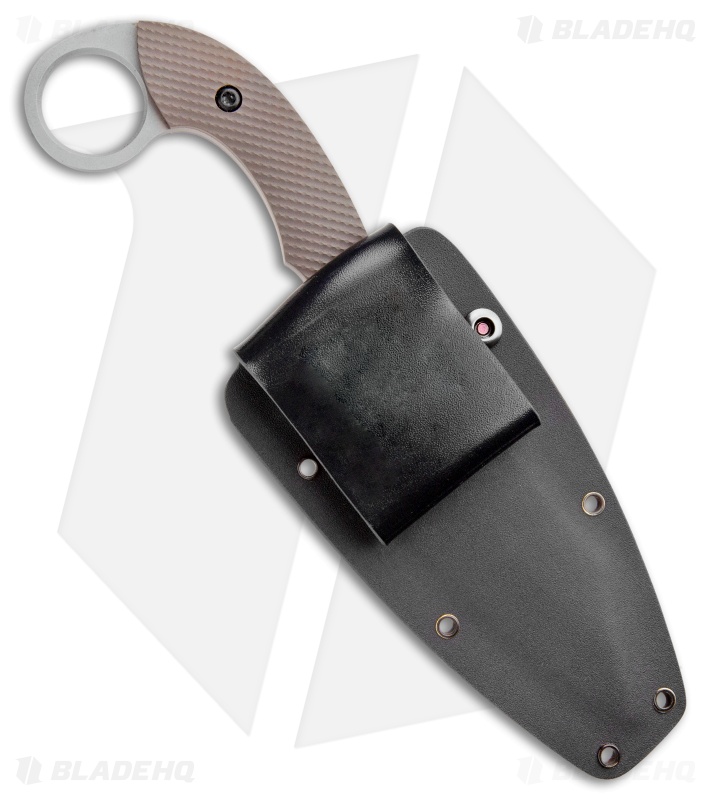 Bat Cave Blades Karambat 24 Fixed Blade Knife Titanium (4.25" Satin