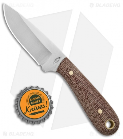 Battle Horse Knives Frontier First Hunting Knife Natural BB Micarta (2.6" Satin)