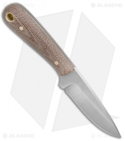 Battle Horse Knives Frontier First Hunting Knife Natural BB Micarta (2.6" Satin)