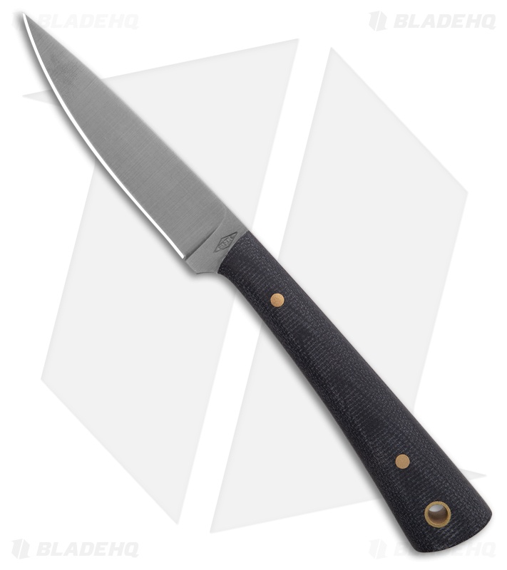 Battle Horse Knives Birch River Knife Black Micarta (3" Flat Grind)