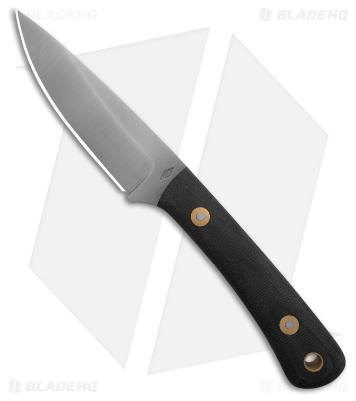 Battle Horse Knives Bronco Fixed Blade Knife Black Micarta (3 5/8" Saber)