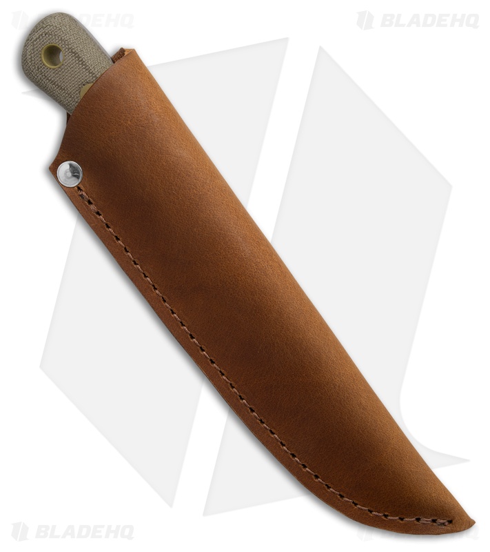 Battle Horse Knives Bronco Fixed Blade Knife Green Micarta (3 5/8" Saber)