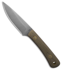 Battle Horse Knives Bronco Fixed Blade Knife Green Micarta (3 5/8" Saber)