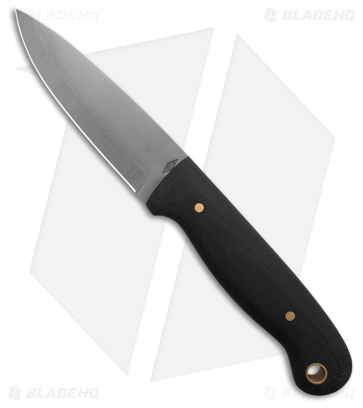Battle Horse Knives Explorer Knife Black Micarta (3.5" Scandi)