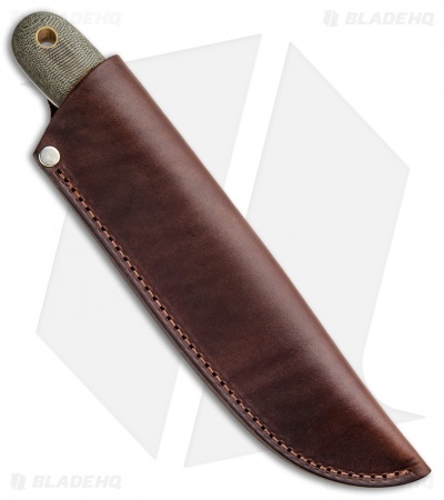 Battle Horse Knives Highlander Knife OD Green Micarta (5.5" Satin Scandi) BHK 