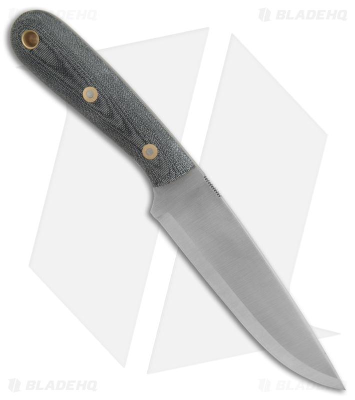 Battle Horse Knives Highlander Scandi Knife Black Micarta (5.5" Satin) BHK 
