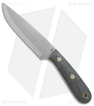 Battle Horse Knives Highlander Scandi Knife Black Micarta (5.5" Satin) BHK 