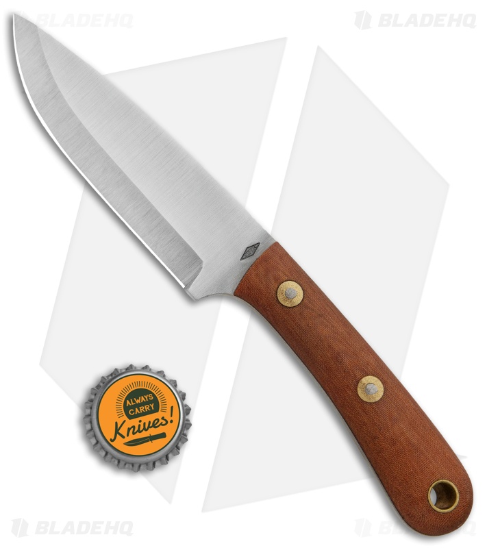 Battle Horse Knives Patriot Scout Fixed Blade Natural Micarta (4.25" Scandi)