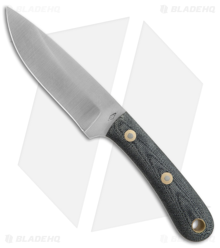 Battle Horse Knives Patriot Scout Fixed Blade BB Black (4.25" Saber Satin) BHK