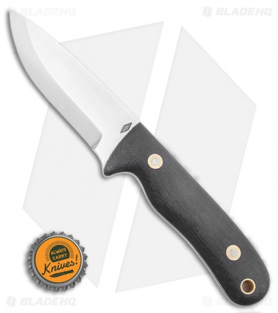 Battle Horse Knives Pit Bull Fixed Blade Black Micarta (3.625" Scandi) BHK 