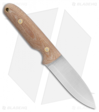 Battle Horse Knives Salt Fork Fixed Blade Knife Natural Micarta (4.2" Satin) BHK