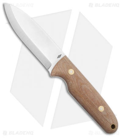 Battle Horse Knives Salt Fork Fixed Blade Knife Natural Micarta (4.2" Satin) BHK